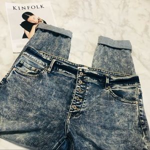 Kancan Mineral Wash Button Fly Jeans Like New Sz 16